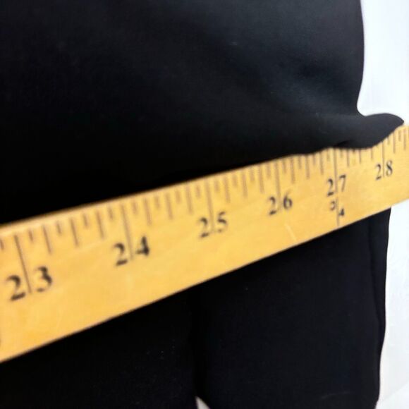 White House Black Market Women's Black Kimono EC Laser Cut Floral Large - Picture 11 of 12